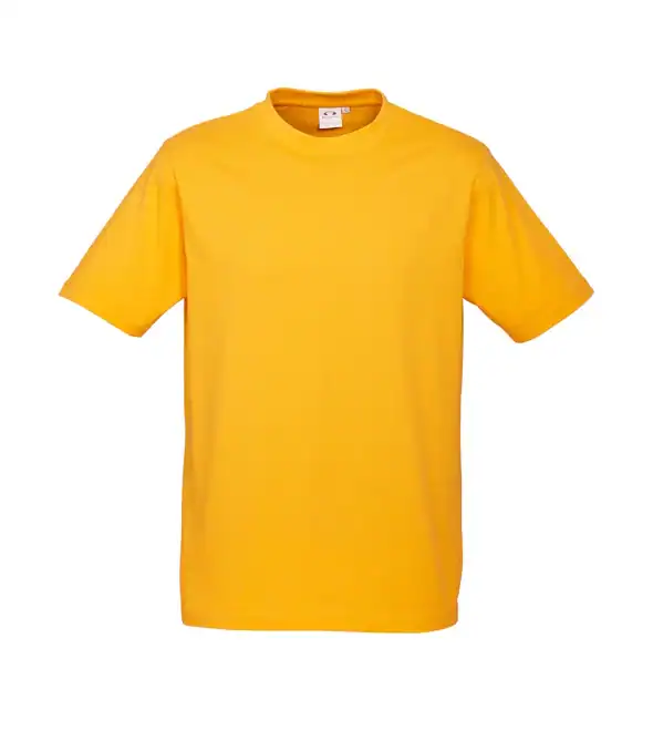 Yellow Raglan Surf Lifesaving T-shirt, breathable and comfortable, perfect for surf rescue teams and lifeguards on New Zealand beaches. High visibility colour for safety during lifesaving missions.